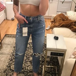 Zara mom jeans